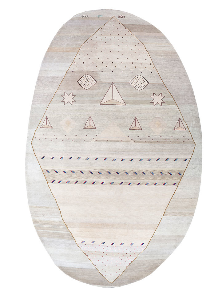 freedom manchaha ivory wool and silk Hand Knotted Rug - HeadShot freedom manchaha ivory wool and silk Hand Knotted Rug - HeadShot