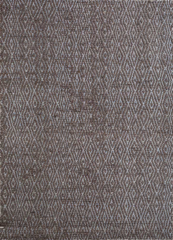 abrash grey and black wool Flat Weaves Rug - HeadShot