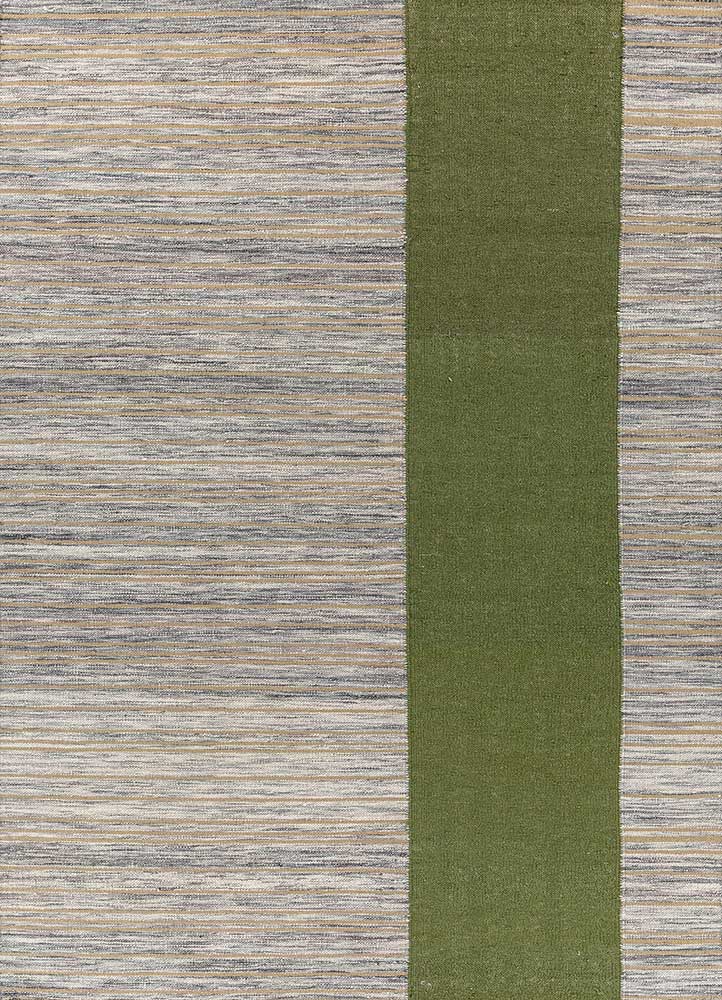 indusbar blue wool Flat Weaves Rug - HeadShot