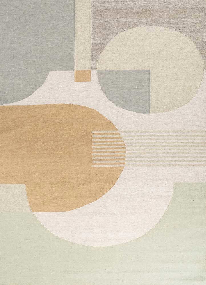  gold wool Flat Weaves Rug