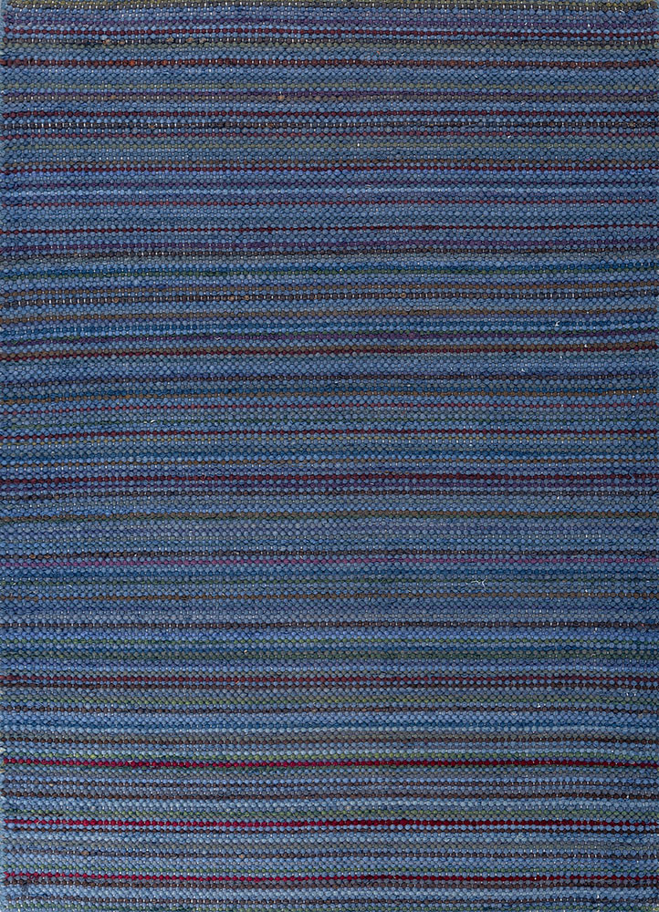  blue wool Flat Weaves Rug