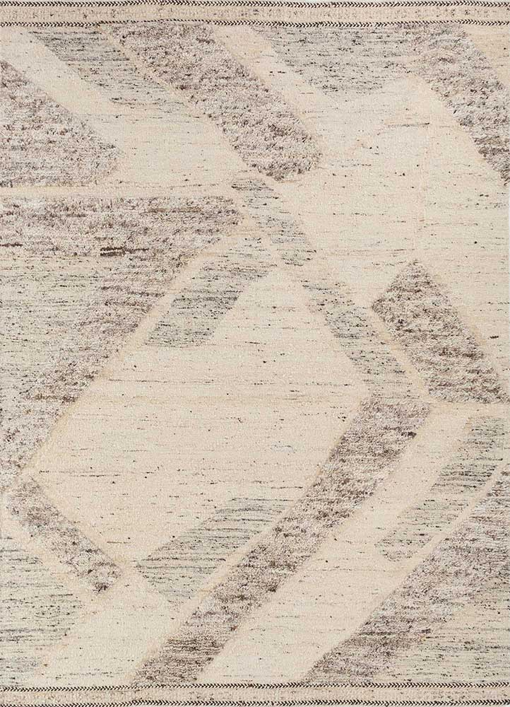 aprezo ivory wool Flat Weaves Rug - HeadShot