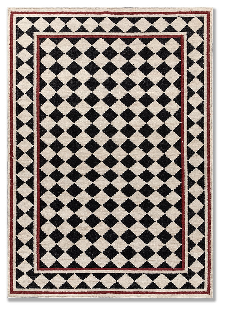 ivory wool Flat Weaves Rug