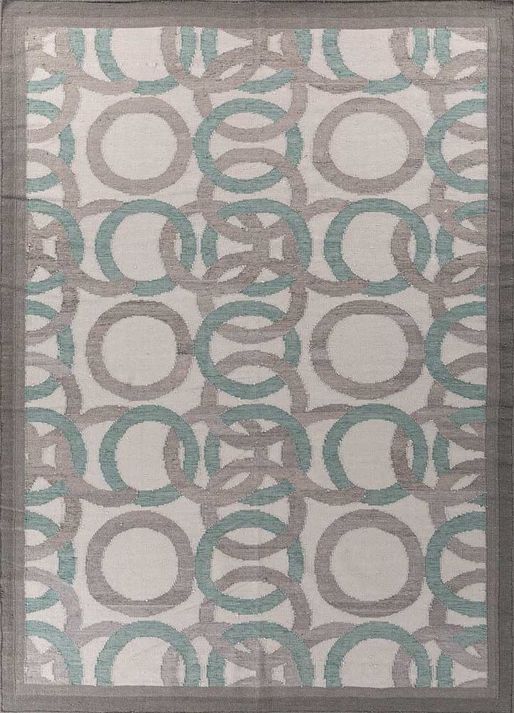  grey and black wool Flat Weaves Rug