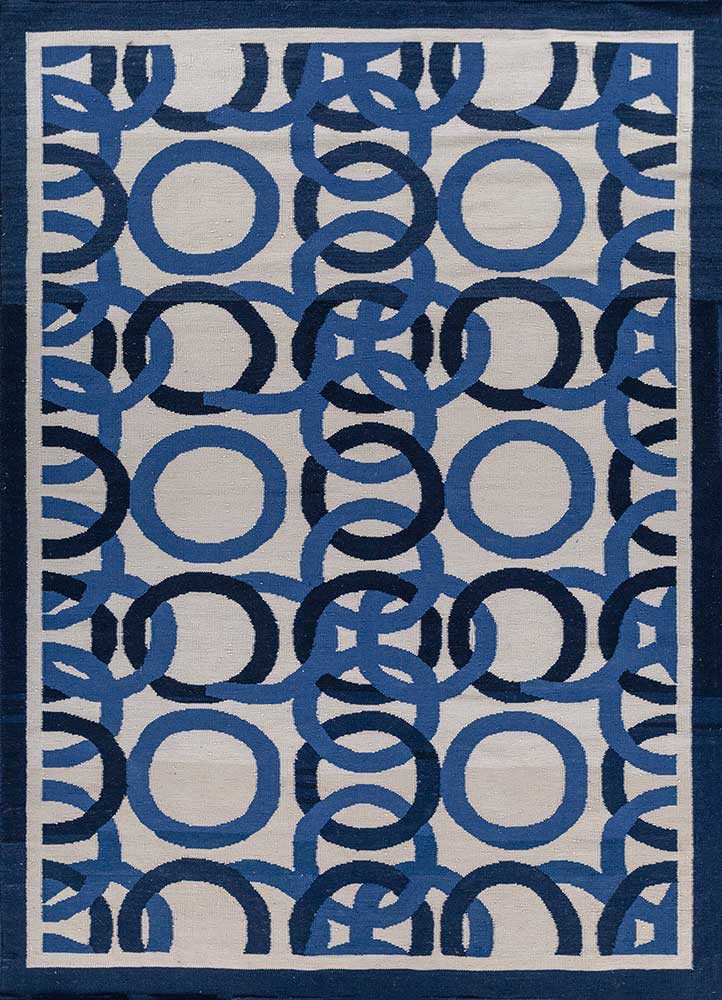  ivory wool Flat Weaves Rug