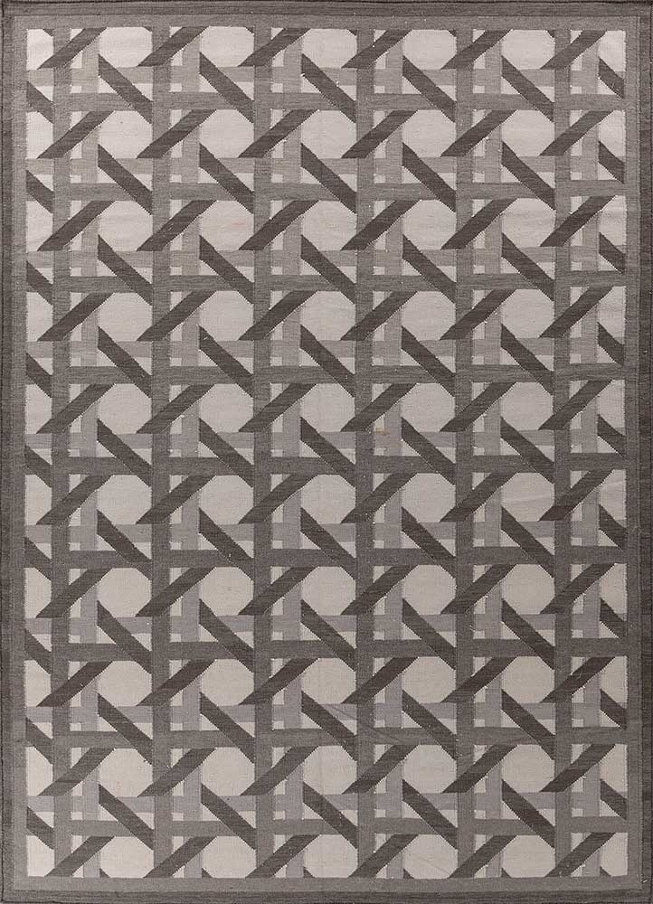 alhambra grey and black wool Flat Weaves Rug - HeadShot alhambra grey and black wool Flat Weaves Rug - HeadShot