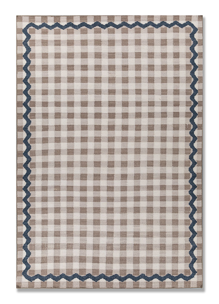  grey and black wool Flat Weaves Rug