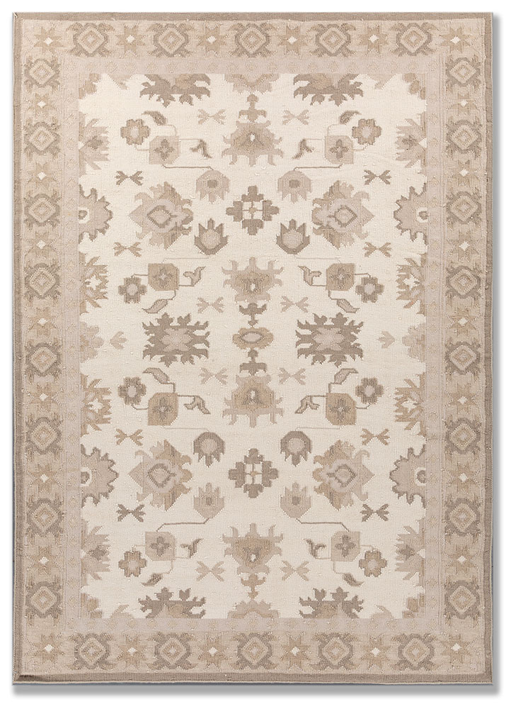  ivory wool Flat Weaves Rug