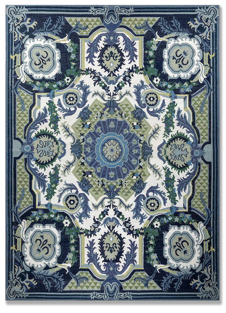  ivory wool Flat Weaves Rug
