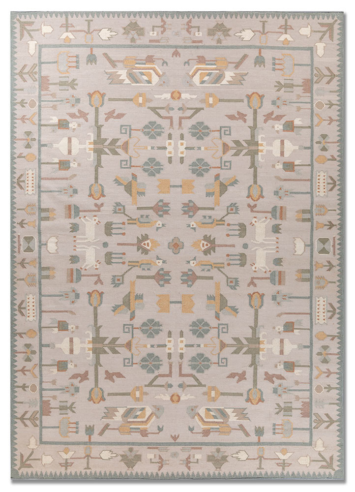  ivory wool Flat Weaves Rug