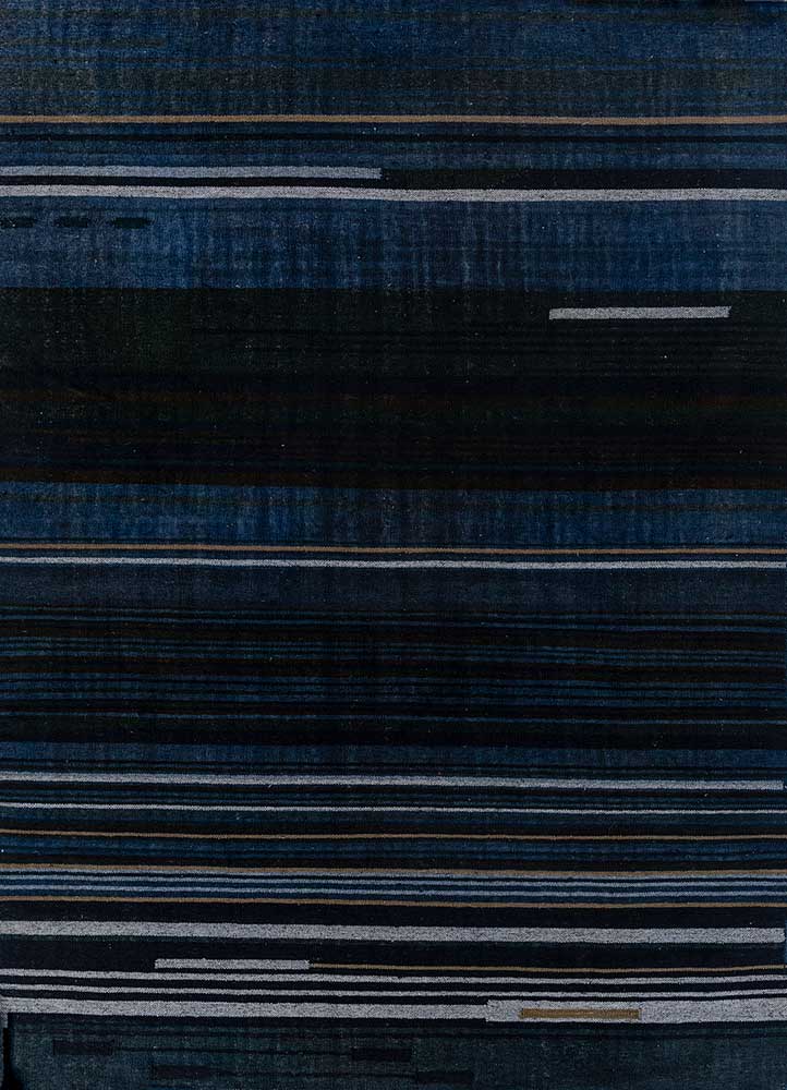  blue wool Flat Weaves Rug