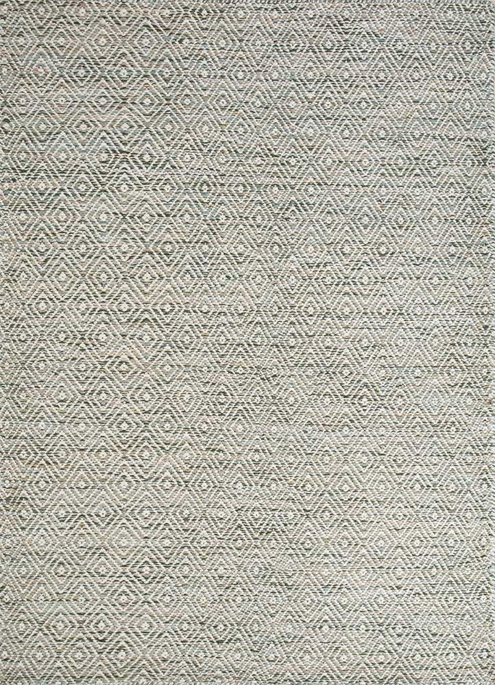  grey and black wool and viscose Flat Weaves Rug