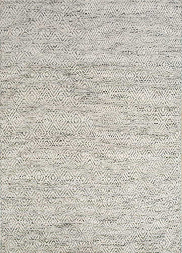  grey and black wool and viscose Flat Weaves Rug