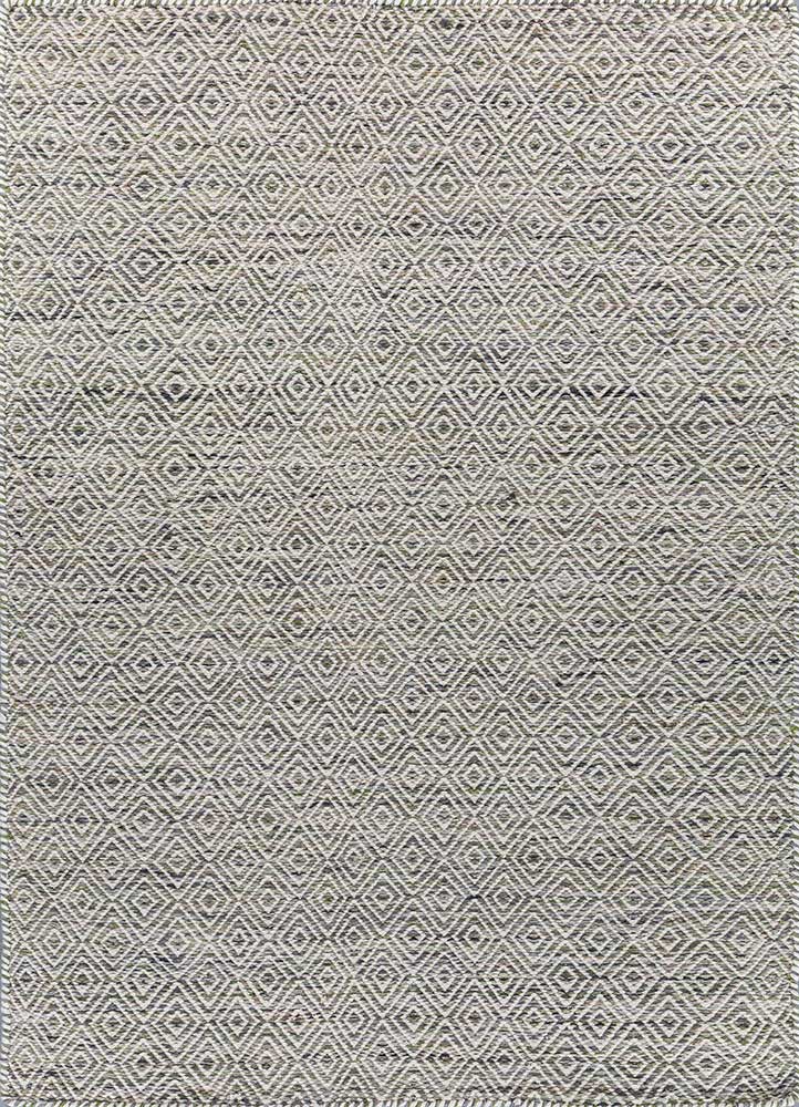  blue wool and viscose Flat Weaves Rug