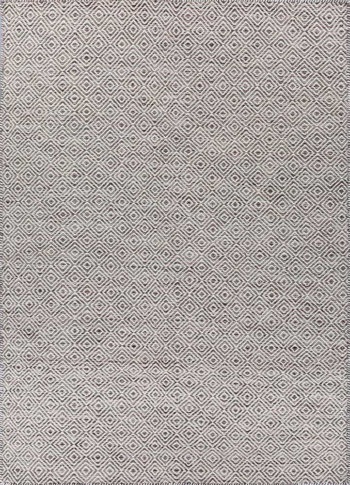  grey and black wool and viscose Flat Weaves Rug