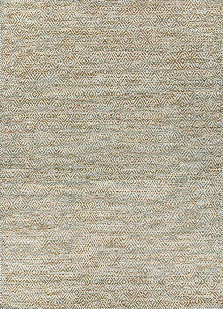  green wool and viscose Flat Weaves Rug