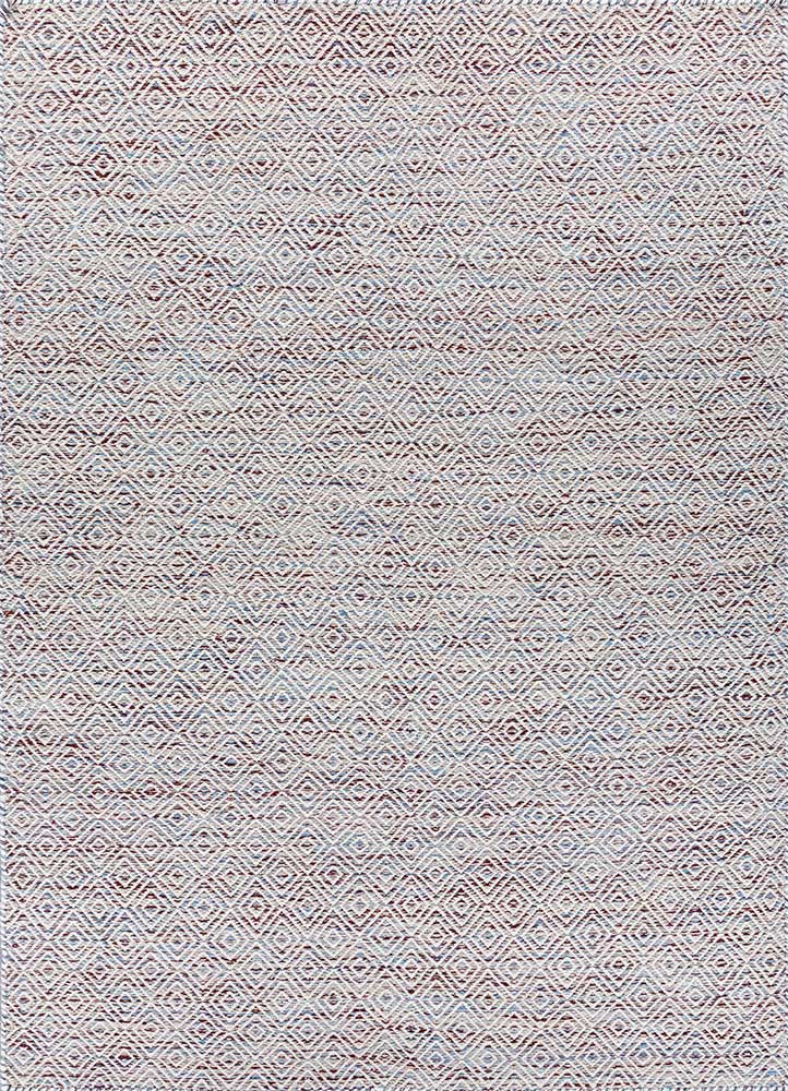  red and orange wool and viscose Flat Weaves Rug