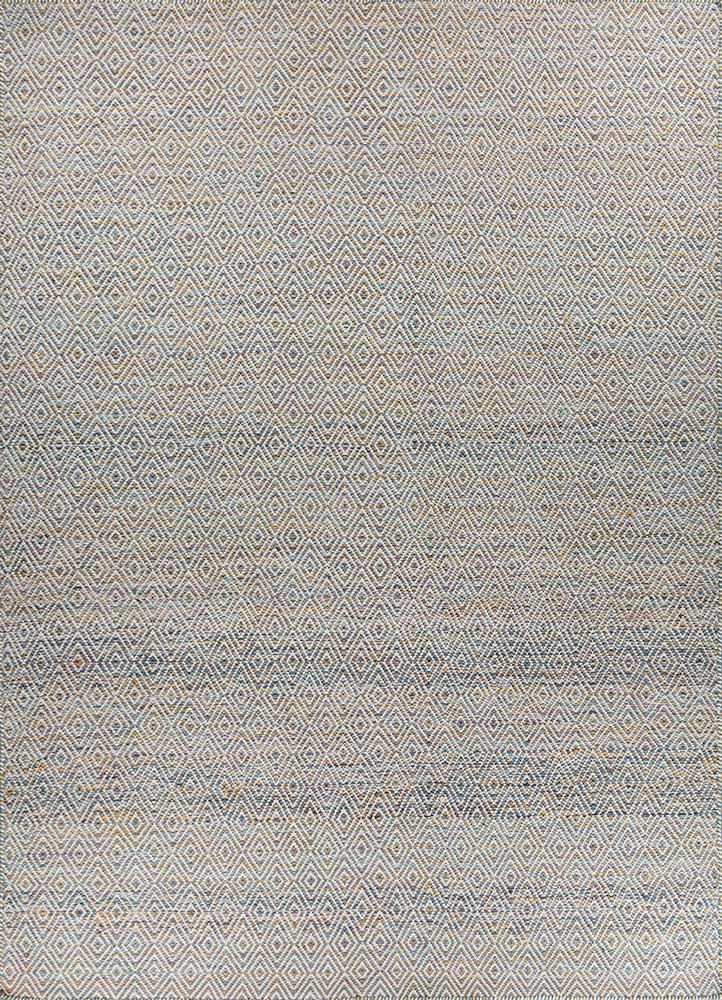  gold wool and viscose Flat Weaves Rug