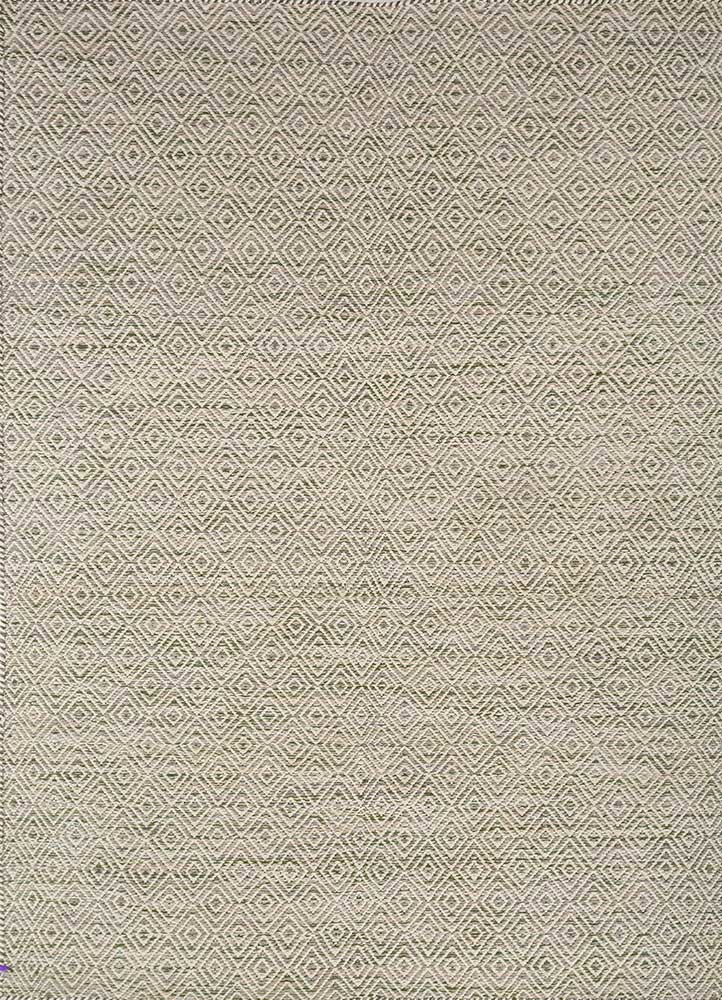  blue wool and viscose Flat Weaves Rug