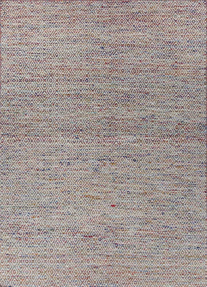  blue wool and viscose Flat Weaves Rug