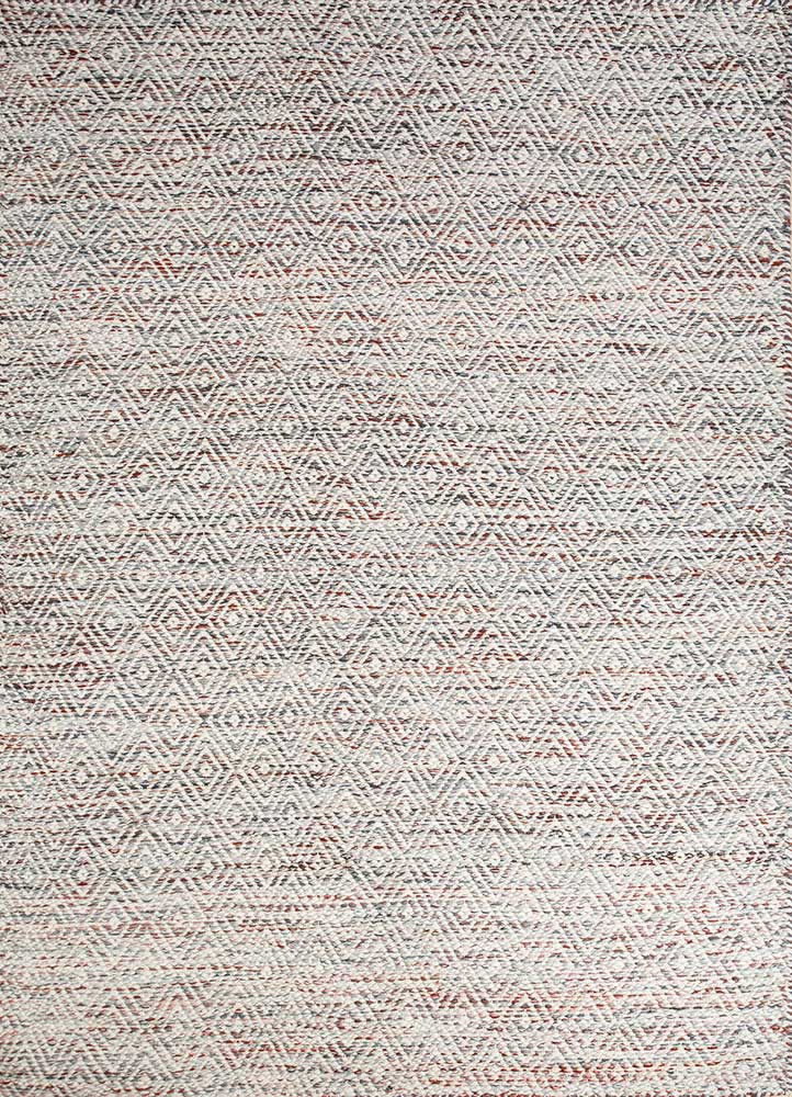  blue wool and viscose Flat Weaves Rug