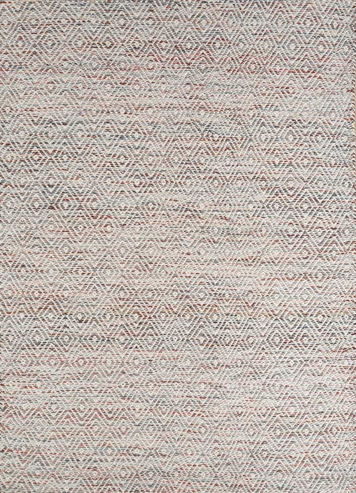  blue wool and viscose Flat Weaves Rug
