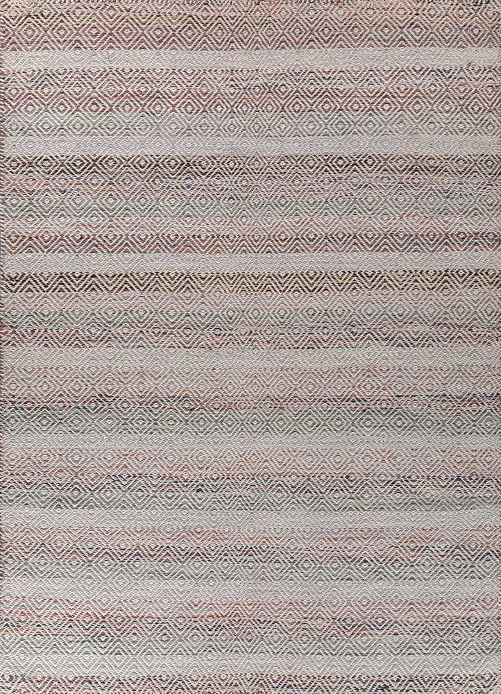  grey and black wool and viscose Flat Weaves Rug