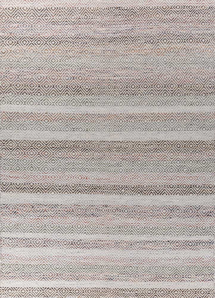  blue wool and viscose Flat Weaves Rug