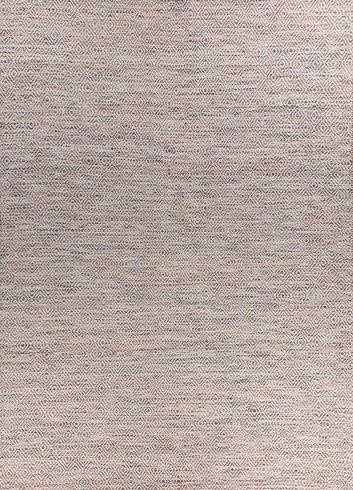  red and orange wool and viscose Flat Weaves Rug