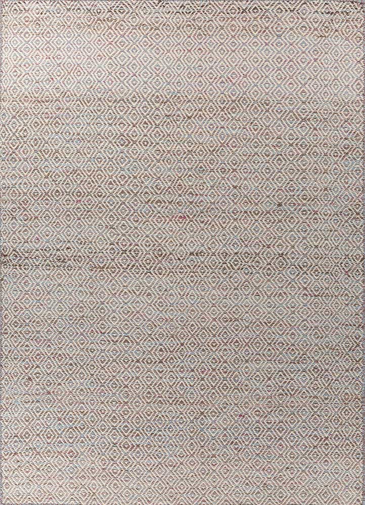  blue wool and viscose Flat Weaves Rug