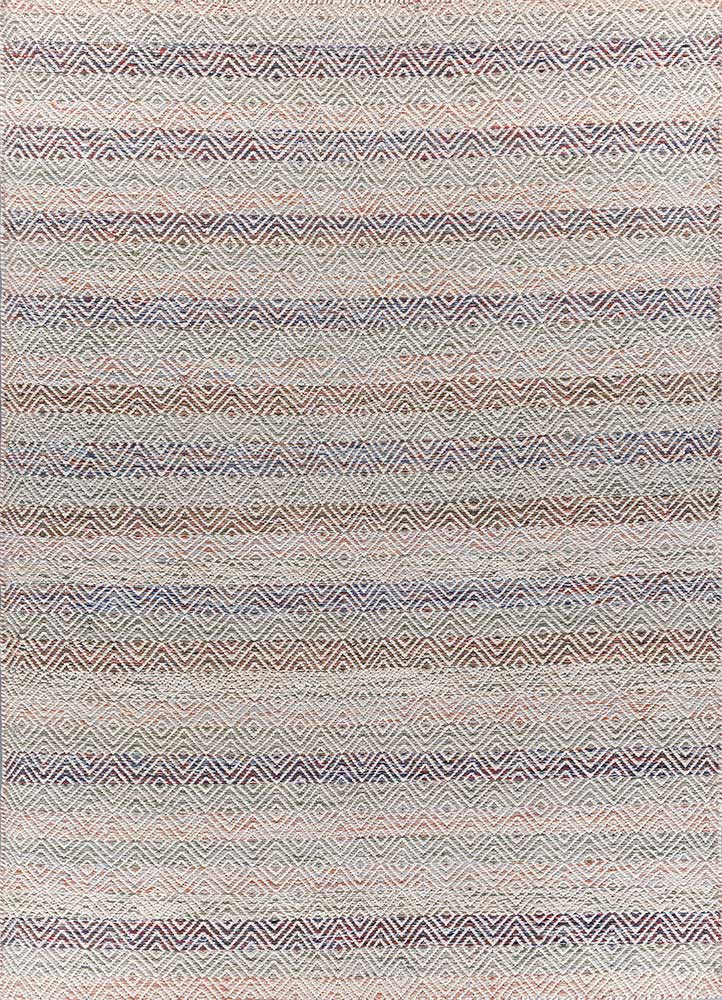  blue wool and viscose Flat Weaves Rug