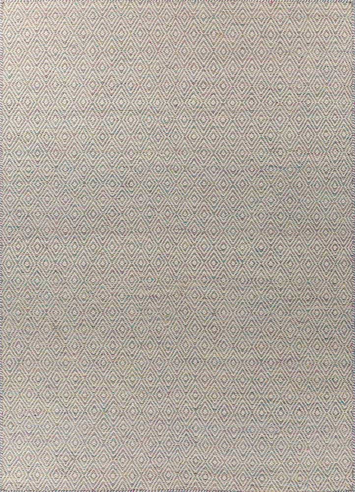  pink and purple wool and viscose Flat Weaves Rug