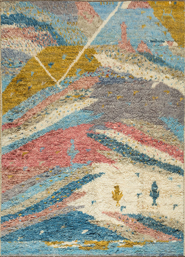  multi wool Hand Knotted Rug