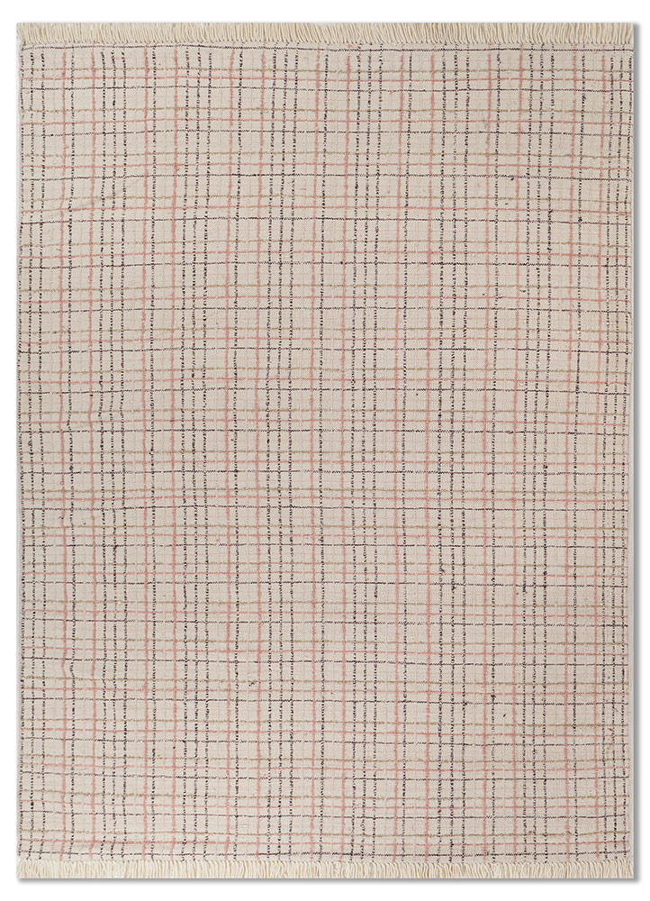 RHYTHM ivory acrylic Hand Knotted Rug