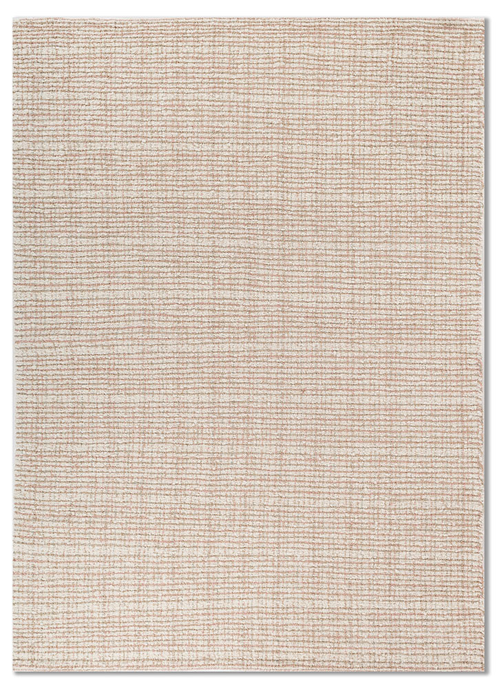 AURA ivory acrylic Hand Knotted Rug