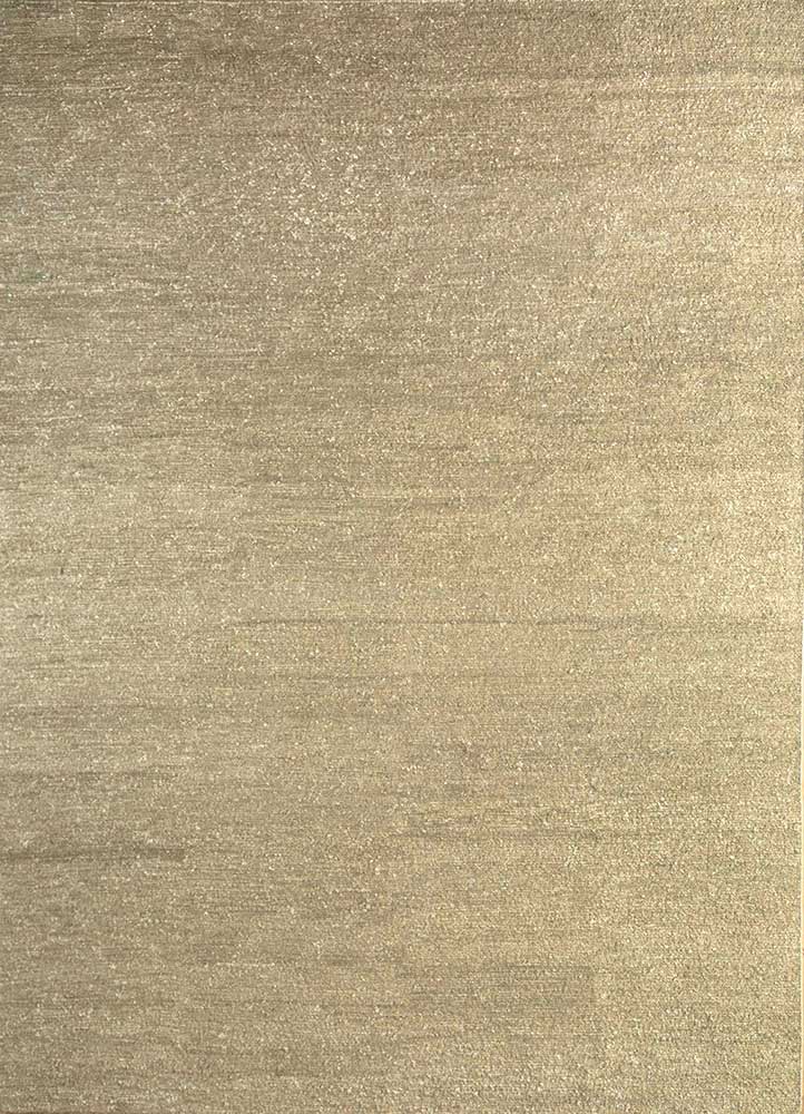 manifest beige and brown silk Hand Knotted Rug - HeadShot