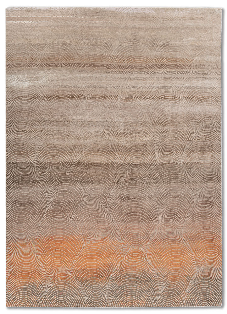 azalea ivory wool and bamboo silk Hand Knotted Rug - HeadShot azalea ivory wool and bamboo silk Hand Knotted Rug - HeadShot