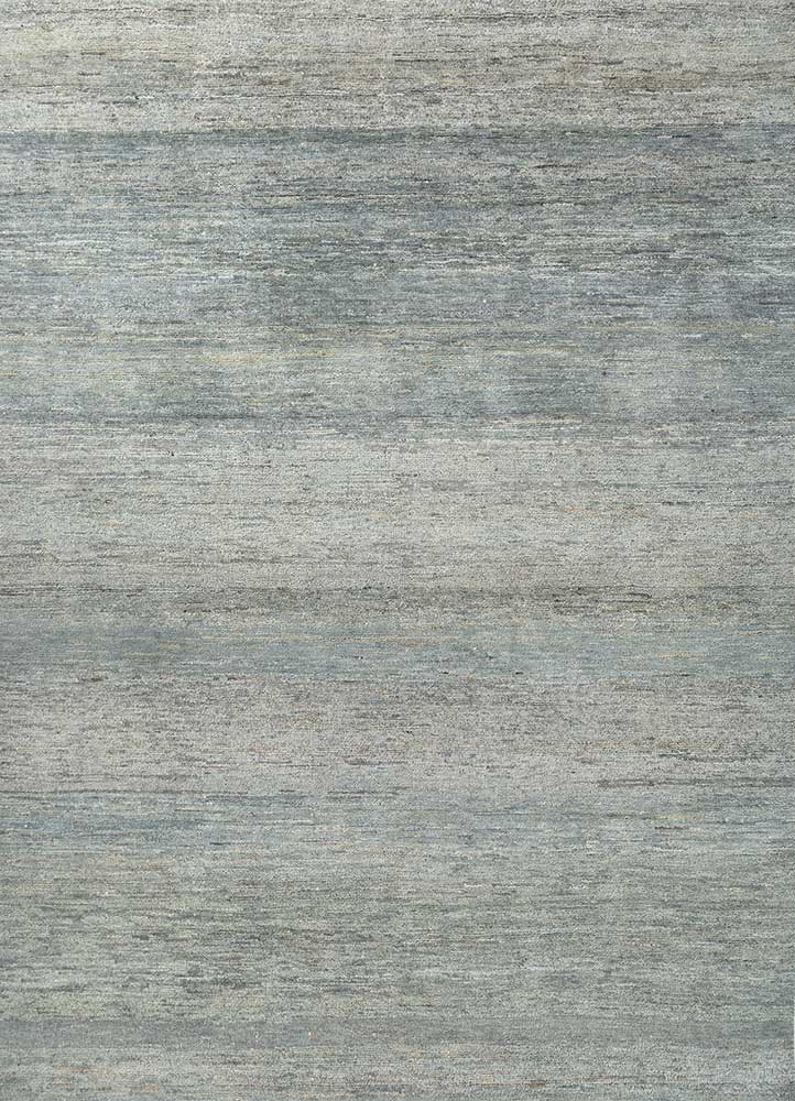  blue afghan wool and jute Hand Knotted Rug