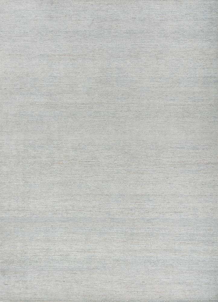  blue afghan wool and jute Hand Knotted Rug