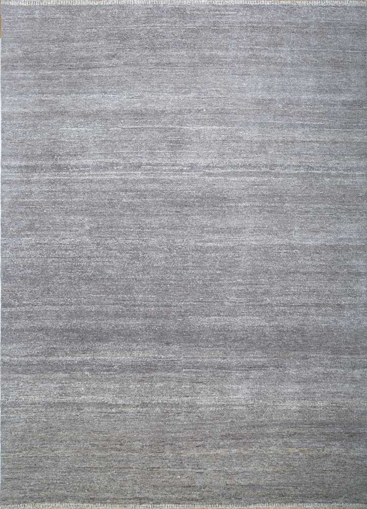  grey and black wool Hand Knotted Rug