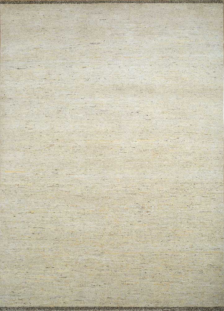 manifest ivory wool Hand Knotted Rug - HeadShot