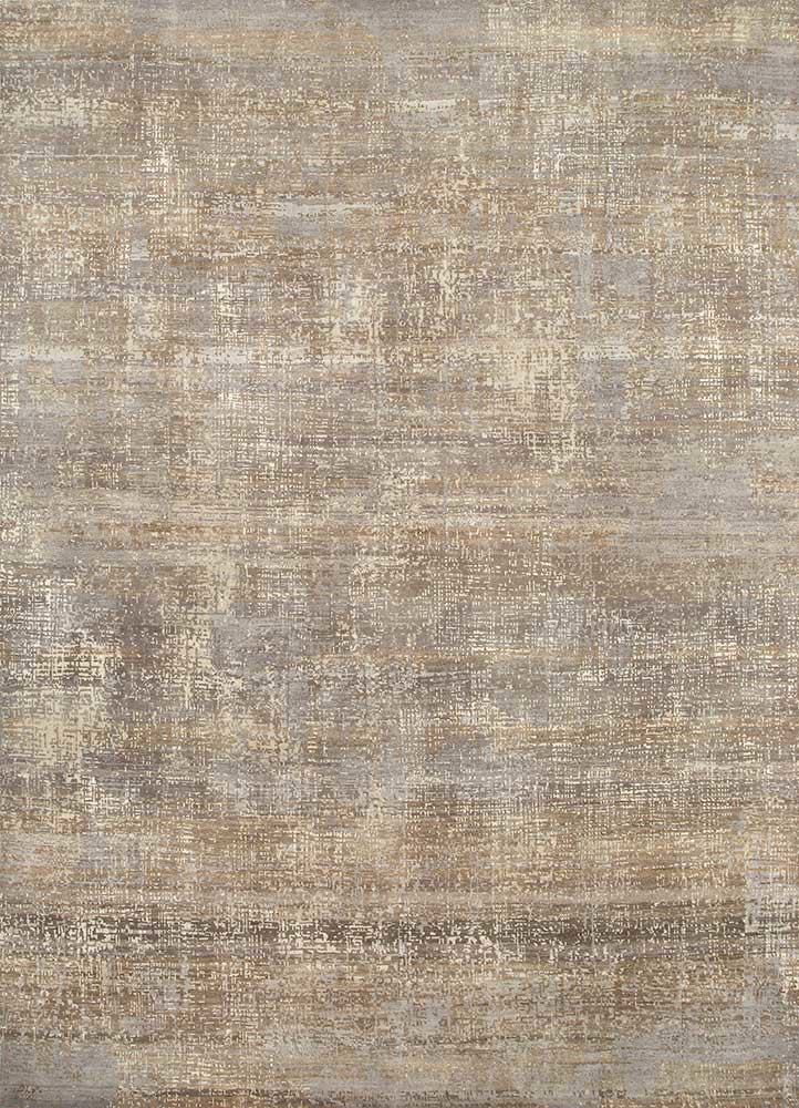  grey and black wool Hand Knotted Rug