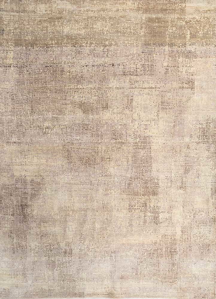  ivory wool Hand Knotted Rug