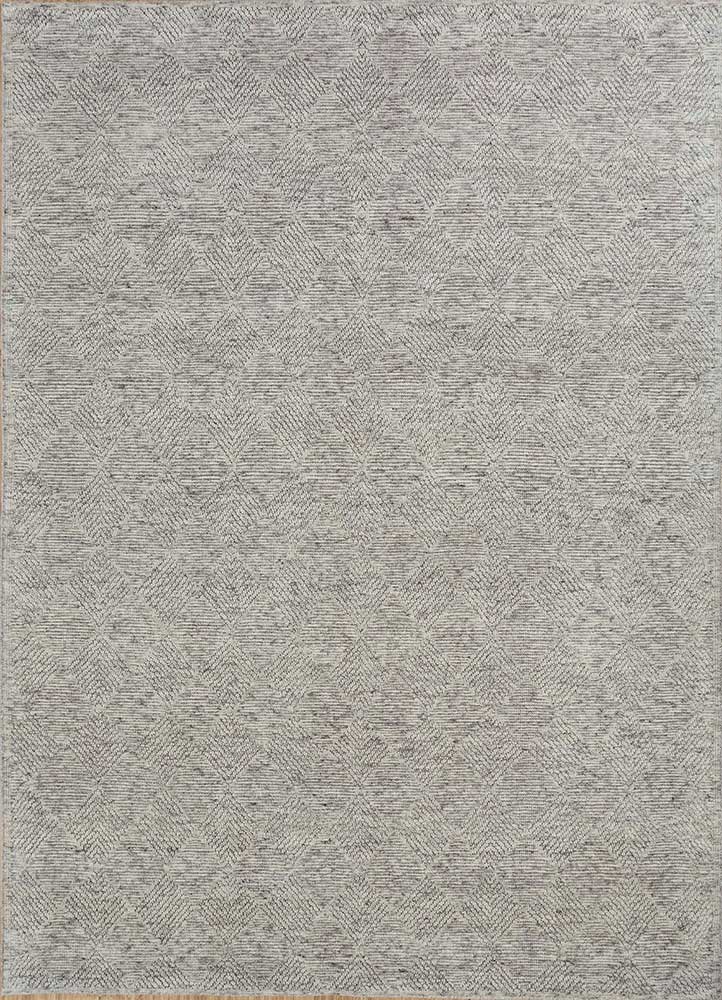 clan ivory wool Hand Knotted Rug - HeadShot