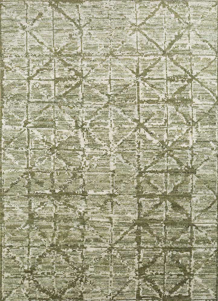  blue wool Hand Knotted Rug