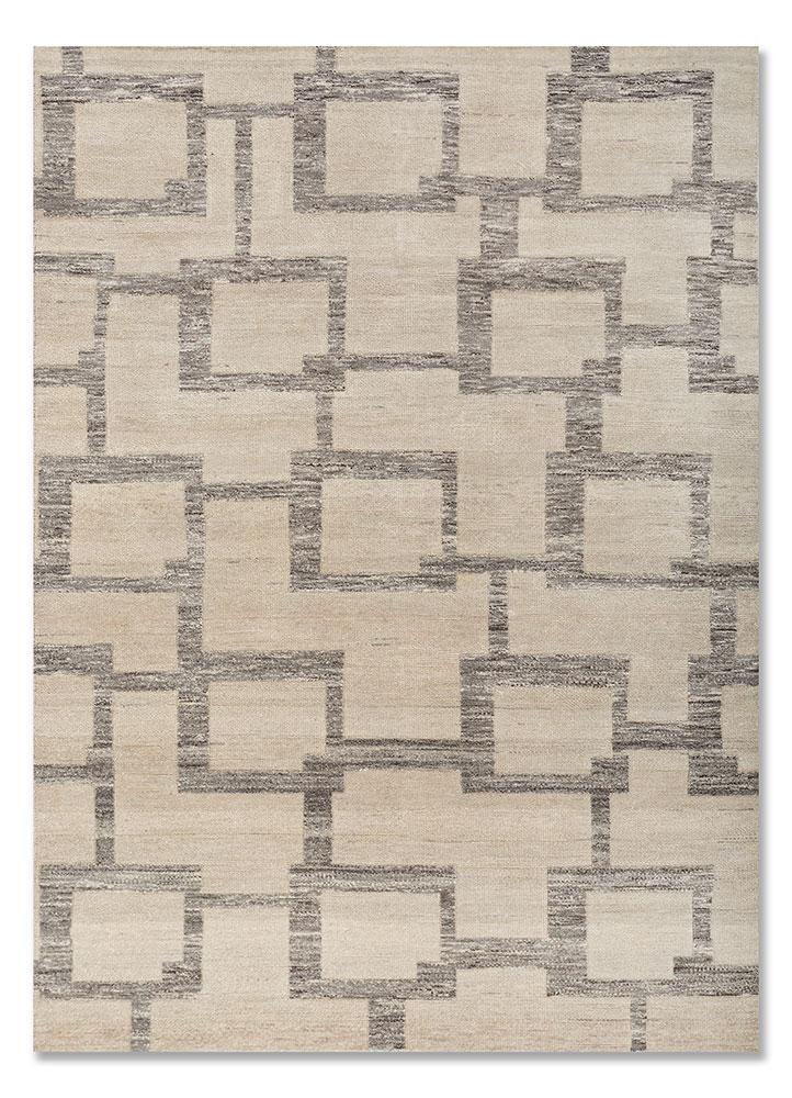 aprezo grey and black wool Hand Knotted Rug - HeadShot aprezo grey and black wool Hand Knotted Rug - HeadShot