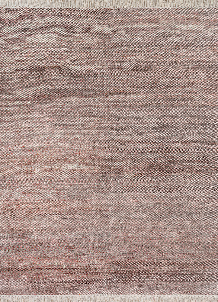  grey and black wool and silk Hand Knotted Rug