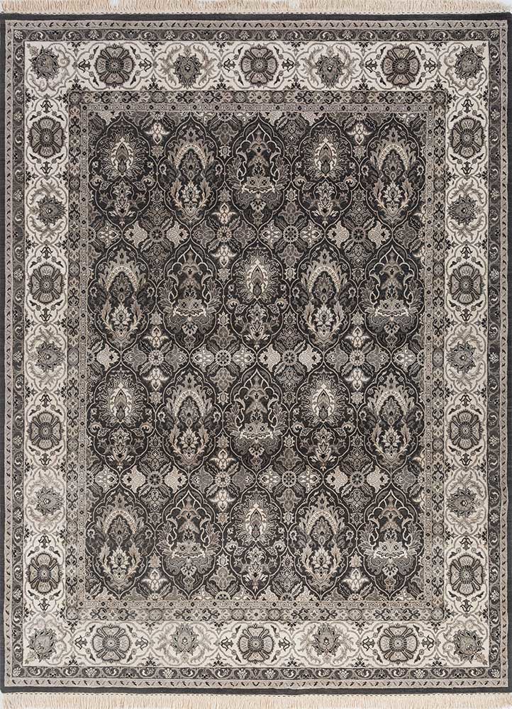 cyanna blue wool and silk Hand Knotted Rug - HeadShot cyanna blue wool and silk Hand Knotted Rug - HeadShot