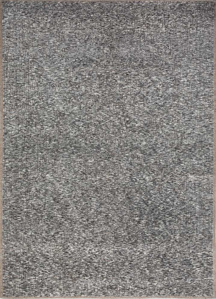  grey and black wool Hand Knotted Rug