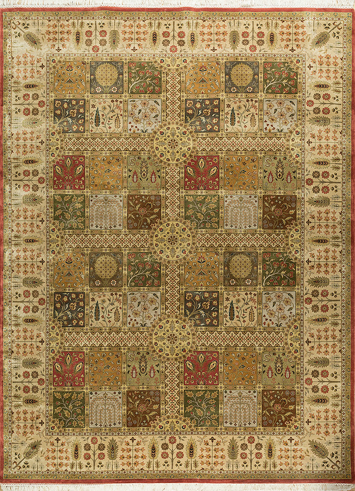 aurora  silk Hand Knotted Rug - HeadShot